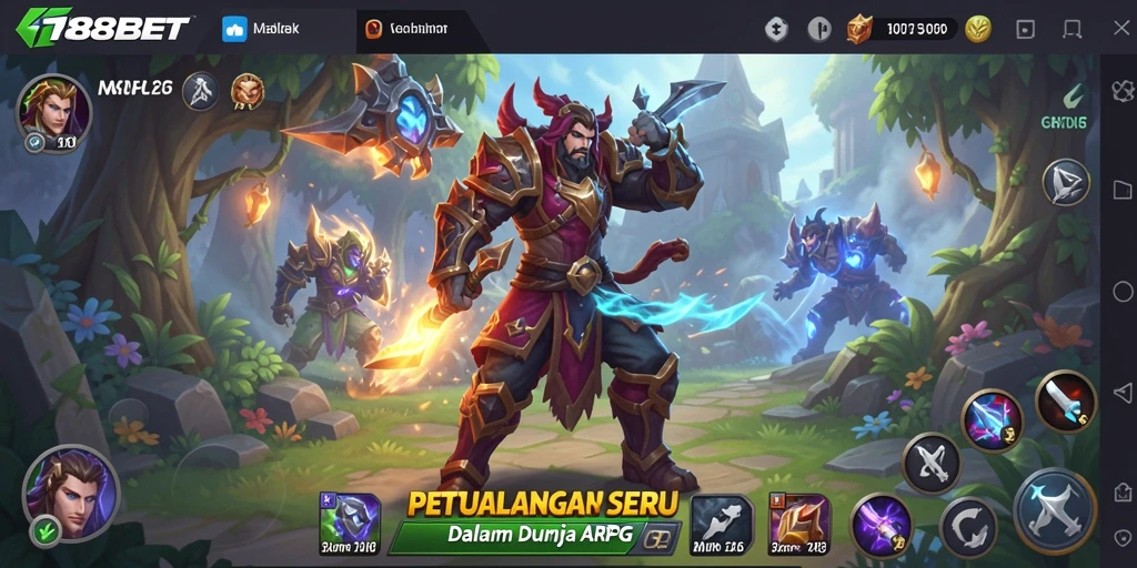 Tampilan gameplay ARPG 188BET yang menakjubkan.
