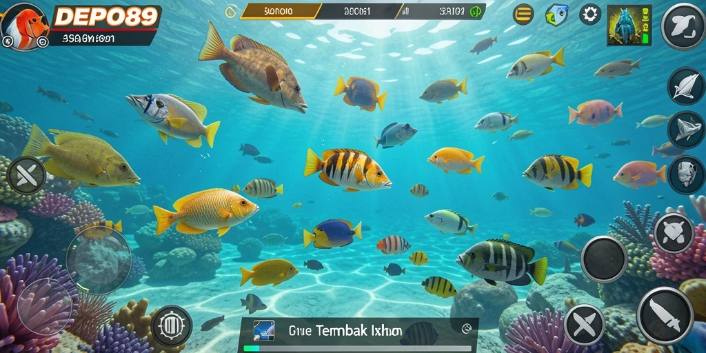 Tampilan gameplay Tembak Ikan yang seru di DEPO89.