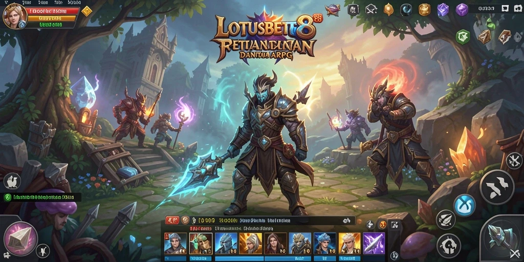 Tampilan aksi seru dalam pertandingan ARPG LOTUSBET88.