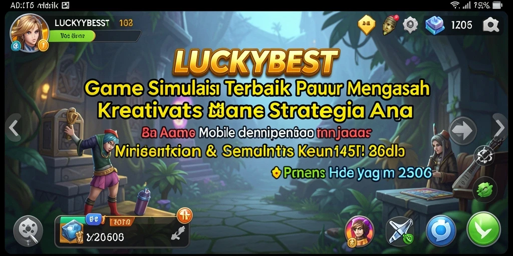 Tampilan gameplay LUCKYBEST yang menakjubkan dan interaktif.