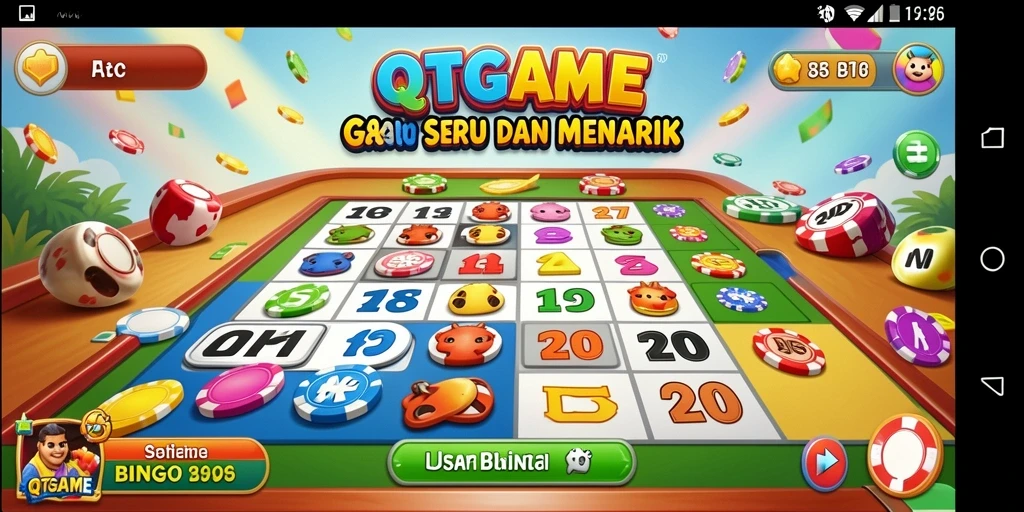 Tampilan gameplay seru Bingo yang mengasyikkan di QTGAME.