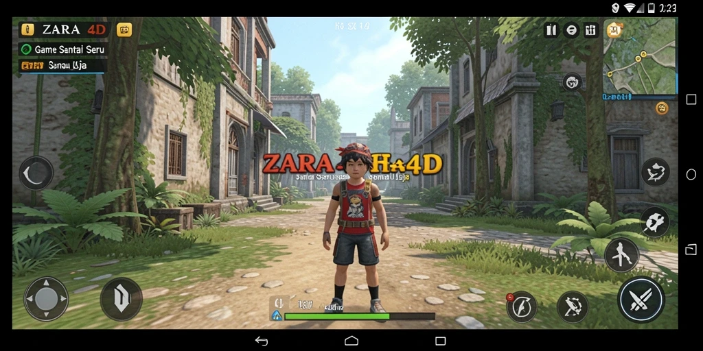 Tampilan gameplay seru dan penuh warna di ZARA4D.